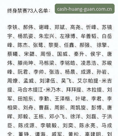 中国足协禁足名单深度解读：从腐败案例看足球产业健康发展的完整指南